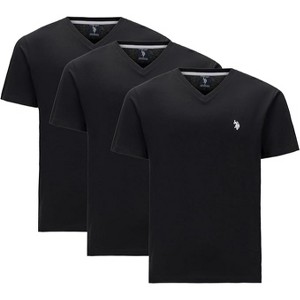 U.S. Polo Assn. Mens 3-Pack Cotton Short Sleeve V-Neck T-Shirts - 1 of 4