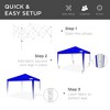 Best Choice Products 10x10ft Pop Up Canopy Outdoor Portable Adjustable Instant Gazebo Tent w/ Carrying Bag - 2 of 4