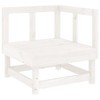 vidaXL Garden Lounge Set Solid Pine Wood Modular - White - 4 of 4