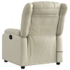 vidaXL Cream Faux Leather Massage Recliner Chair-Ergonomic Manual Reclining Lounge Chair for Elderly-6-point Vibrating Armchair - 4 of 4