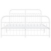vidaXL Metal Bed Frame without Mattress with Footboard White 59.1"x78.7" - 4 of 4