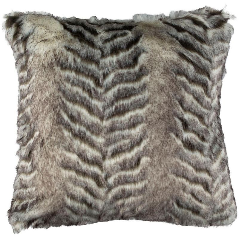 Adalet Fur Pillow - Multi - 20" x 20" - Safavieh ., 1 of 5