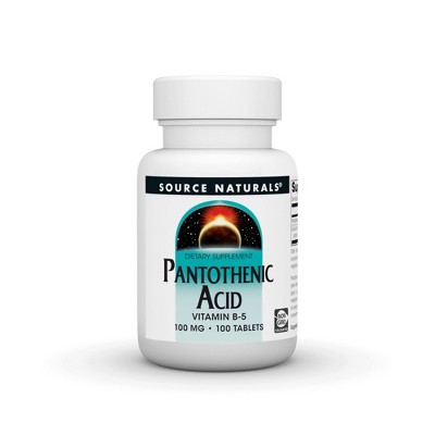 Pantothenic Acid 100mg by Source Naturals, Inc.  -  100 Tablet