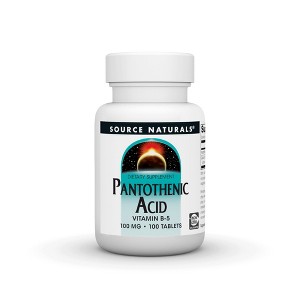 Pantothenic Acid 100mg by Source Naturals, Inc.  -  100 Tablet - 1 of 3