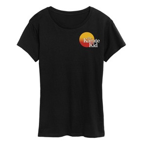 Women's The Karate Kid Movie Poster Short Sleeve Graphic T-Shirt - Black - 1X - 1 of 4