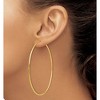 Black Bow Jewelry 1.5mm x 72mm 14k Yellow Gold Polished Endless Tube Hoop Earrings - 3 of 4