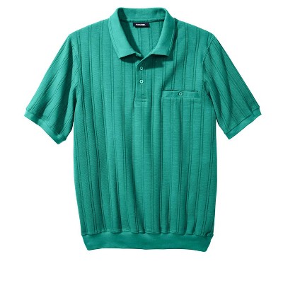 Kingsize Men's Big & Tall Banded Bottom Polo Shirt - Big - 2xl, Tidal ...