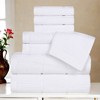 Smart Twist Viscose Cotton Blend Medium Weight Solid Ribbed Towel Set by Blue Nile Mills - 2 of 4