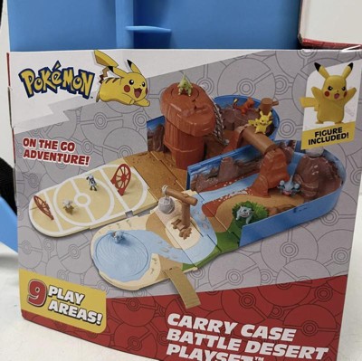 Jazwares Carry Case Battle Desert Playset (Pokemon Playset) - KidsMug