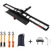 Heavy Duty Motorcycle Hitch Carrier, Capacity Aluminum Dirt Bike Hauler with Ramp - 2 of 4