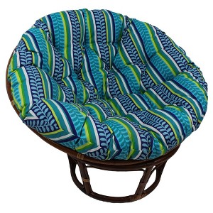 Blazing Needles, 52-inch Patterned Outdoor Spun Polyester Papasan Cushion (Fits 50-inch Papasan Frame - 1 of 1