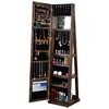 Runesay Modern Full Length Mirror 360° Swivel Jewelry Cabinet - 3 of 4