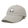 Dalix Alien Embroidered UFO Dad Hat Cotton Baseball Cap Adjustable Mens - 4 of 4