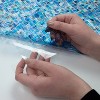 RoomMates Privacy Window Film Transparent Blue Mosaic: Self-Adhesive Vinyl, Abstract Pattern, 74" x 24", Wallpaper Roll - image 4 of 4