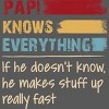 Adult Design By Humans Papi Knows Everything, If not Makes Stuff Up By HoangCathrine Sweatshirt - 2 of 2