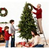 7.5ft Pre-Lit Pencil Christmas Tree with 350 LED Multi-Color Lights with 8 Modes and 1573 PE Branch Tips for Home and Office Decor - 4 of 4