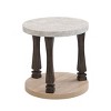 Cozy Minimalist Round Coffee Table Wooden Legs Solid Wood Bedside Table, Solid Wood Coffee Table,Modern Coffee Table Round Table Tea Table-Cuddlewood - 4 of 4
