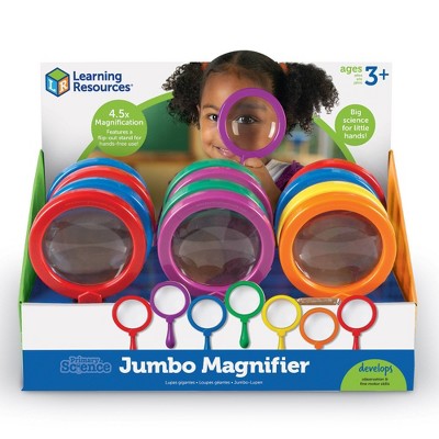 Learning Resources Primary Science Jumbo Magnifiers 4 12 Grades Pre K 4  Pack Of 6 - Office Depot