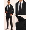 Lars Amadeus Men's Notched Lapel Solid Color Double Breasted Pea Coat - 4 of 4
