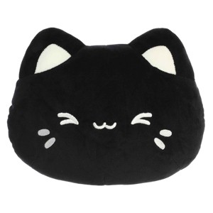 Aurora Medium Meowchi Face Plush Tasty Peach Enchanting Stuffed Animal Black Sesame 10" - 1 of 4