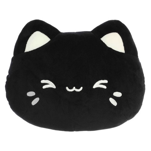 Aurora Medium Meowchi Face Plush Tasty Peach Enchanting Stuffed Animal Black Sesame 10" : Target