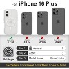 Entronix [Magnetic] Case Compatible with iPhone 16 Plus - [Clear] Triple-Layer Heavy Duty Protection - 2 of 4