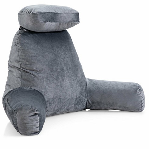 Backrest Pillow With Arms & Adjustable Headrest