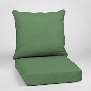 Leala Texture Deep Seat Outdoor Cushion Set Moss - Arden Selections, Green