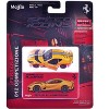 Ferrari 812 Competizione Yellow Metallic with Silver Stripe "Speed Icons" Series 1/64 Diecast Motorcycle Model by Maisto - 3 of 3
