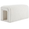 CAVINAS Storage Ottoman Bench, Ottoman Bench Storage Foot Rest for Couch Pet Supplies Corduroy Bench Cat's Nest to Hide for the Living Room - 4 of 4