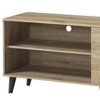 Sapphtopaz Modern TV Stand for TVs Up to 59" with 2 Storage Shelves Entryway Table with Storage Cabinet Wood TV Console for Living Room - 3 of 4