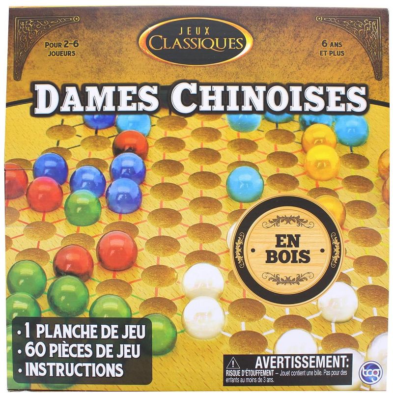 The Canadian Group Classic Games Wood Chinese Checkers Set | Board & 60 Game Pieces, 2 of 4