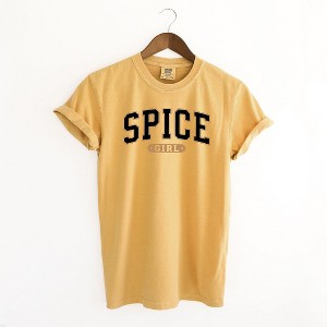 Simply Sage Market Women's Spice Girl Varsity Short Sleeve Garment Dyed Tee - 1 of 2