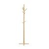 Cesicia Solid Wood Finish Coat Rack, 9 Hooks Coat Hanger Stand - 2 of 4