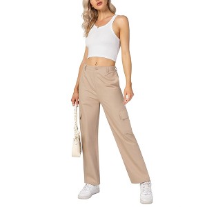 Clearlove Work Pants Women High Waisted Business Casual Outfits 2025 Wide Leg Workwear Trousers - 1 of 4