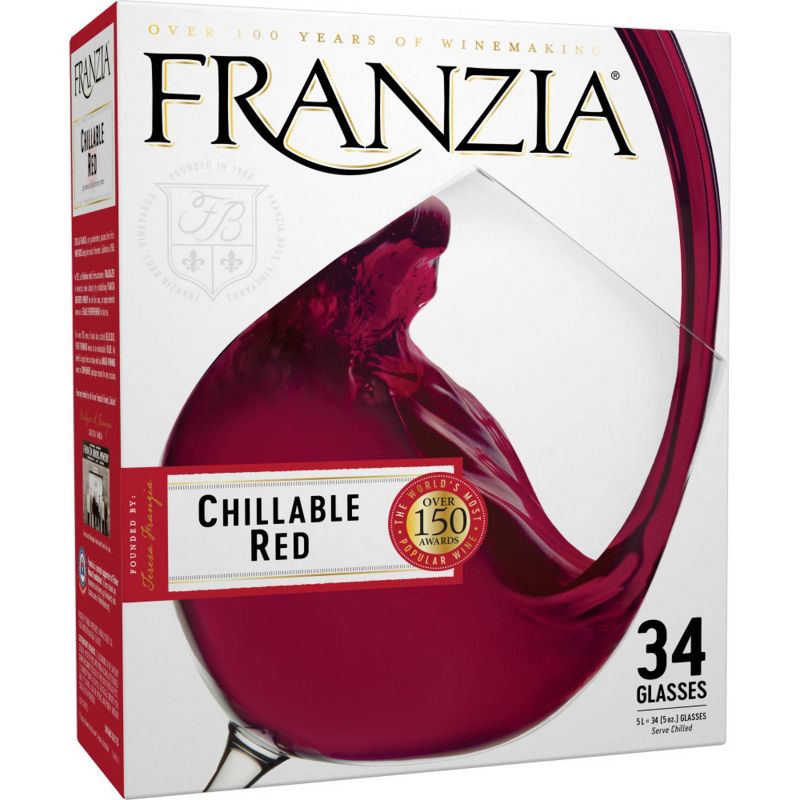 Franzia Chillable Red Blend Wine - 5L Box, 1 of 10