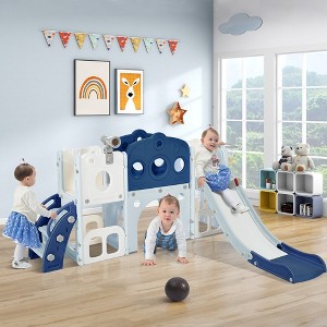 Infant Indoor Slide Set Independent Spaceship Set With Slide, Children'S Slide Toys, Suitable For Family Kindergarten Babies - 1 of 4