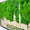ChicFurnit Wall Art Washington Moss City Silhouette Metal Decor Iconic Green Display for Home Living Room Office, Green, 30"*12.6"*1.58" - 2 of 4