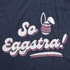 Womens Funny T Shirts So Eggstra Glitter Sarcastic Holiday Graphic Novelty Tee For Ladies - Crazy Dog Women's T Shirt For Holiday Holiday - 2 of 4