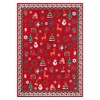 Christmas Living Room Rug, Non Slip Washable Area Rugs for Bedroom, Low Pile Festive Snowflake Reindeer Floral Soft Carpet - 2 of 4