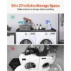 VEVOR Washer Dryer Countertop, 54" x 27" Wooden Washer and Dryer Countertop, Water-Resistant Laundry Machine Topper Cover with Anti-Slip Pads,Black - 4 of 4