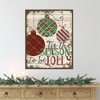 Courtside Market Plaid Christmas I 20x24 Gallery-Wrapped Canvas - 2 of 4