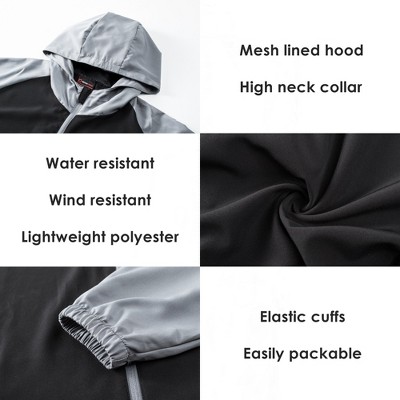Alpine Swiss Cory Mens Light Windbreaker Jacket Water-Resistant Packable Hooded Softshell Coat Ideal for Travel Layering Everyday Outdoor Activities — фото 3