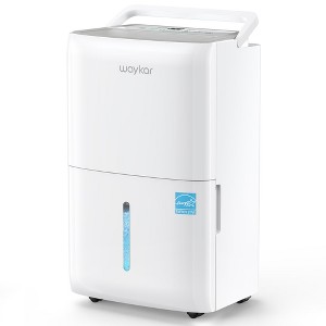 Waykar ENERGY STAR 34-150 Pints Quiet Dehumidifier - 3 Modes, Auto-Swing, Humidity Progress Bar,Off-White - 1 of 4
