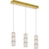 Elegant Lighting Polaris LED light gold Pendant Clear Royal Cut Crystal - 3 of 4
