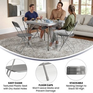 Alamont 6pk Hercules Plastic Folding Chairs - 1 of 4
