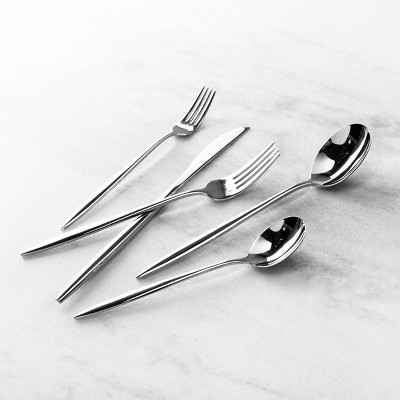 Constantin 20-Piece Stainless Steel Flatware Set in Silver