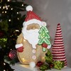 Northlight LED Lighted Gingerbread Santa Claus Glittered Christmas Figure - 15.5" - 2 of 4