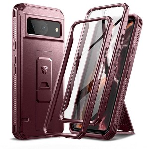 Dexnor Full Body Case for Google Pixel 8, Built-in Screen Protector and Kickstand - 1 of 3