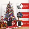 Whizmax 3 FT Christmas Tree,Artificial Christmas Tree with Potted Base,Indoor/Outdoor Holiday Decor - 3 of 4